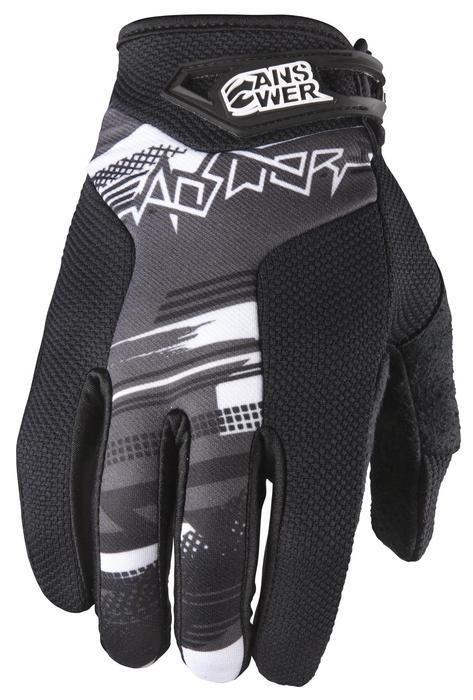 Answer racing a12 syncron mx motorcycle gloves black xl/x-large