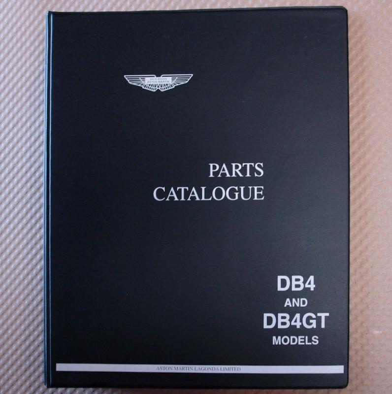 Aston martin db4 db4gt parts catalog factory issue brand new