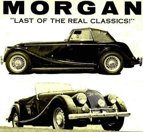 1960s morgan dealer brochure-plus four coupe & roadster