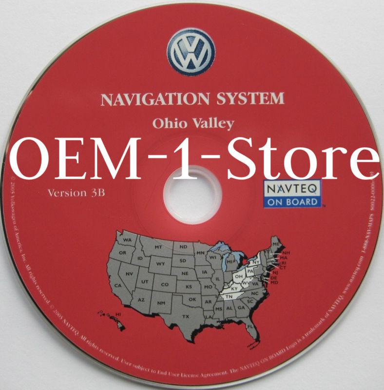 2004 vw volkswagen touareg navigation map cd 6 ohio valley oh ky tn pa ny wv in