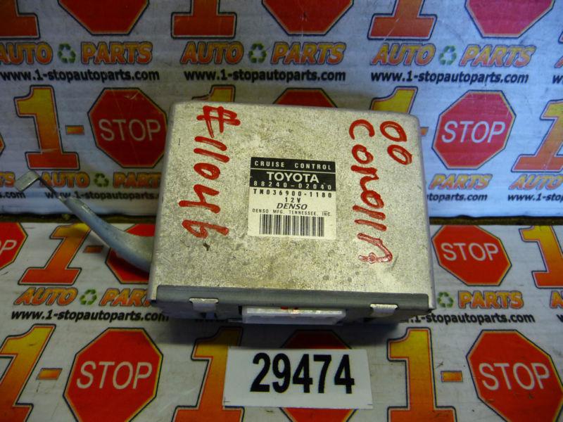 00 01 02 toyota corolla cruise control module 88240-02040 oem