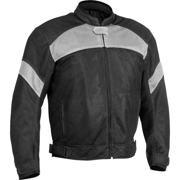 Black/grey m river road sedona vented textile jacket