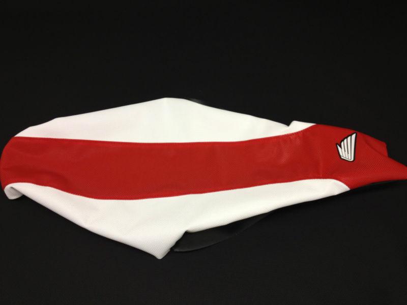 Xr600r 88-04, xr650r 93-99, xr600l 650l 93-12 honda wing red/white seat cover