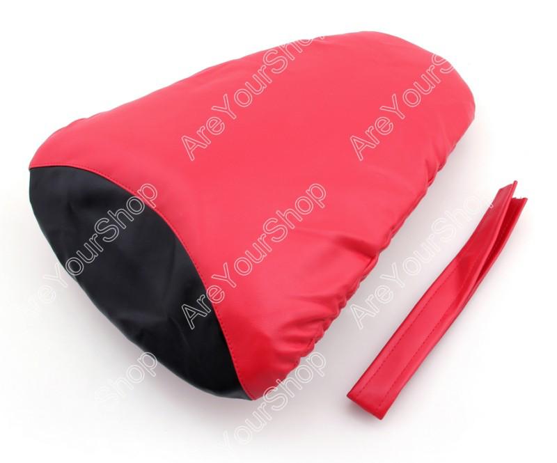 Passenger rear pu leather seat cowl cover pillon kawasaki z1000 2010-2011 red