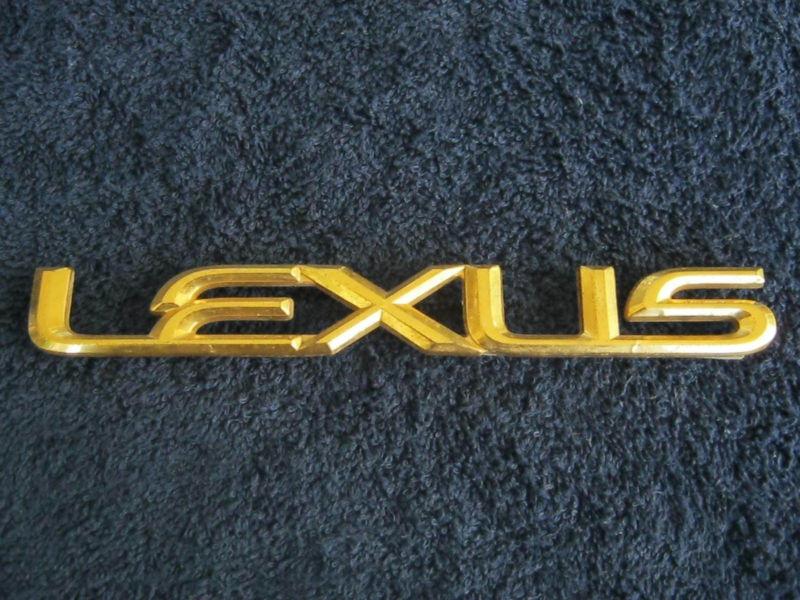  lexus ls400 rear trunk gold emblem logo used oem