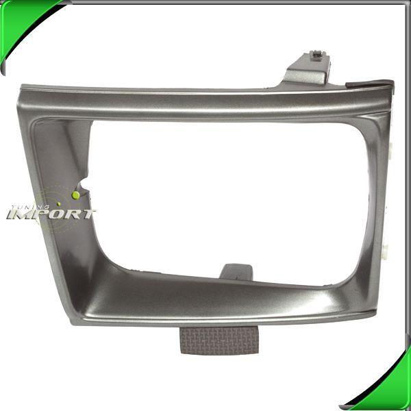 1989-1991 toyota pickup 4wd headlight door dark argent to2512110 lamp bezel left