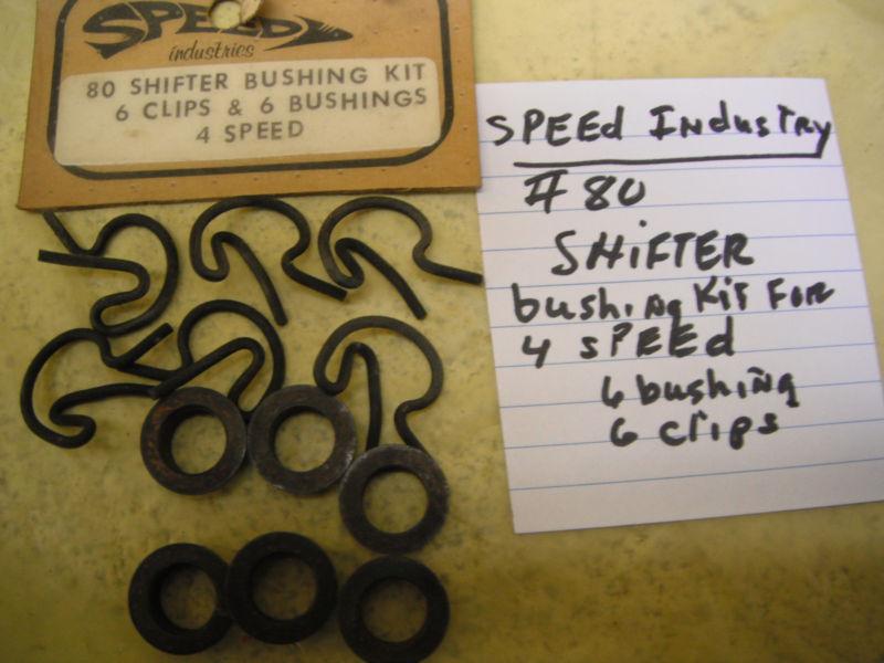 Speed industry # 80  steel bushing & clip kit for 4 speed tranny