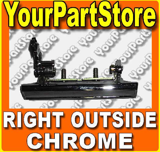 Gm outside exterior outer door handle passenger side right front chrome