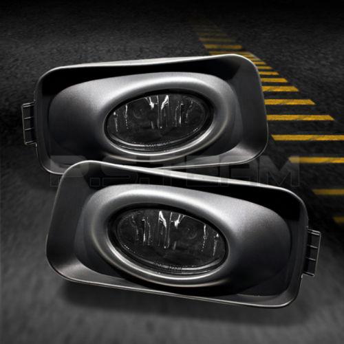 Smoked 03-06 acura tsx bumper fog lights lamp kit+switch left+right