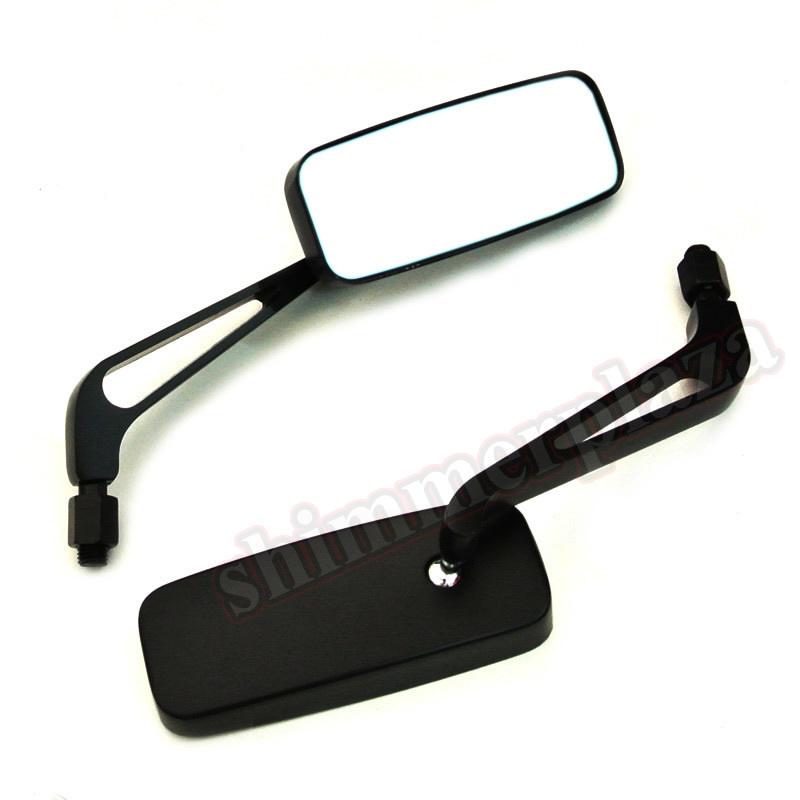 Rectangle side mirrors for harley softail sportster xl chopper cruiser dyna