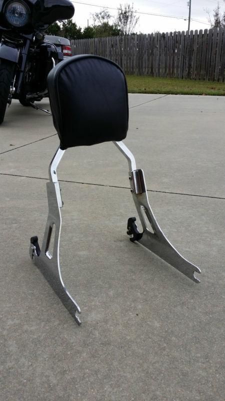 Fx harley davidson dyna super glide detachable backrest and pad