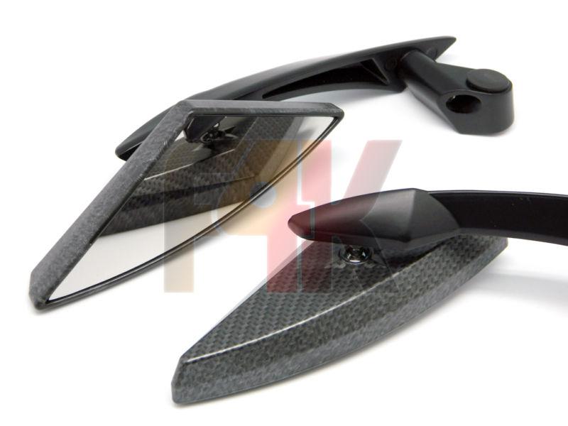 Carbon fiber rearview mirrors for honda yamaha suzuki kawasaki ducati sports