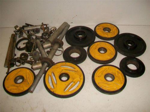 97 bombardier ski doo mxz 670 boggie idler wheels & suspension parts lot c6