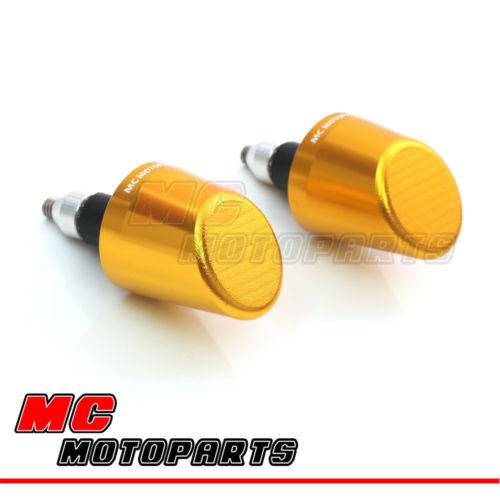 Gold slope cut racing bar ends bmw s1000rr 2009 2010 2011 2012 2013