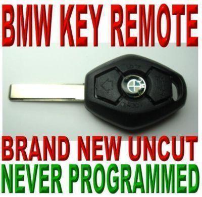 New uncut bmw virgin chip transponder keyless entry ignition key remote fob e6