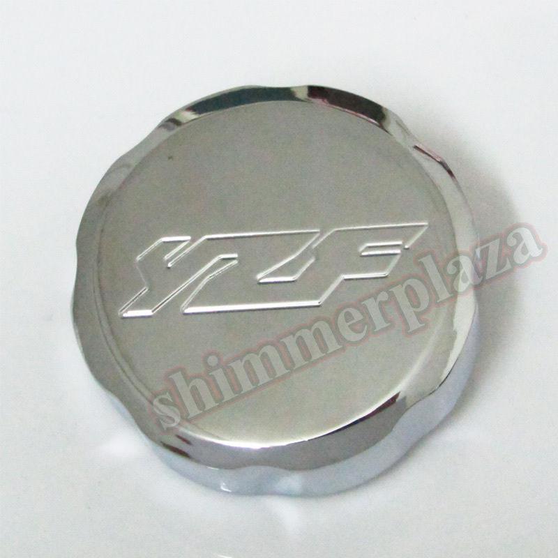 New chrome brake fluid reservoir cap for yamaha yzf 600r r6 r6s r1 billet r6 s