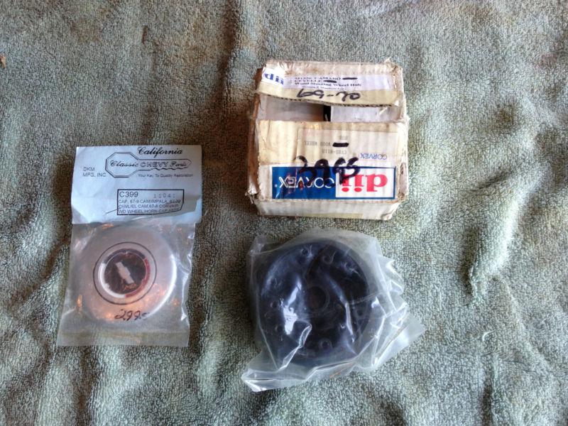 69-70 chevelle camaro nova wood/ sport steeering wheel hub and horn button kit