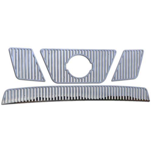 Nissan frontier 05-08 stainless vertical billet front metal grille trim cover