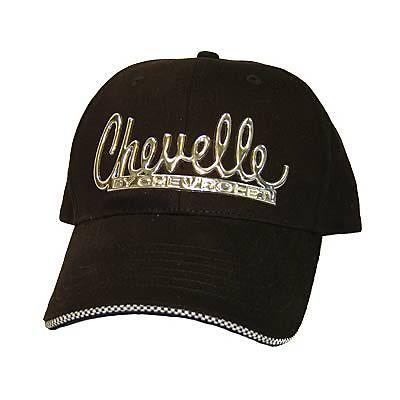 Ghh ball cap cotton chevelle logo black adjustable velcro backstrap ea