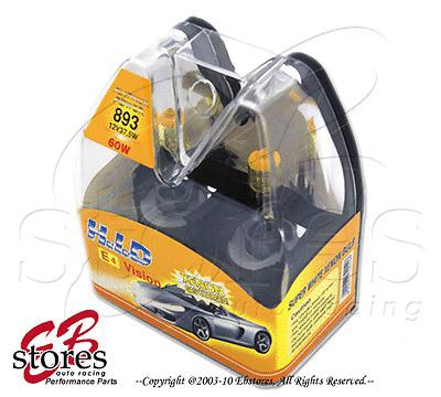 Yellow 3000k 893 37.5w xenon hid foglight light bulbs