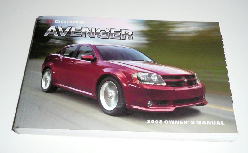 2008 08 dodge avenger factory owners manual only … free ship