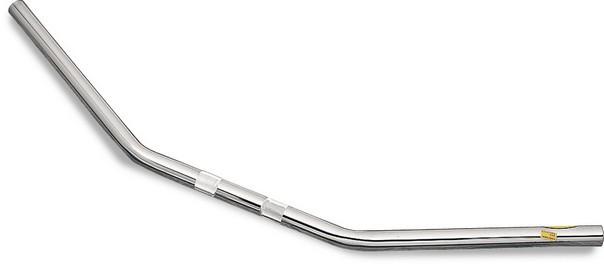 Flanders 1 inch drag bar wide 25 degree plain chrome for harley