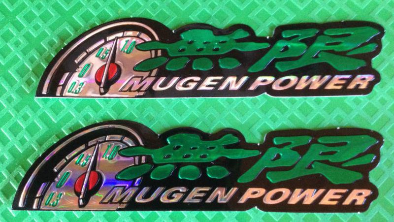 Mugen racing stickers honda jdm civic accord prelude b16 b18 si ex lx dx type-r