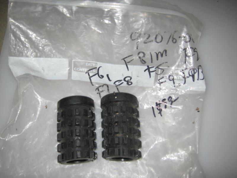 Kawasaki f6,f7,f8,f81m,f9,f5 nos footrest rubbers set 92076-023