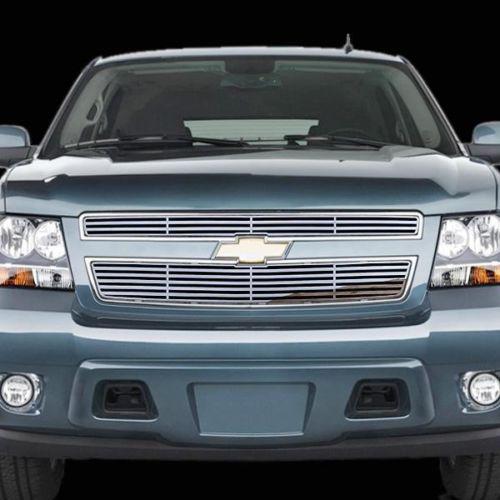 Chevy tahoe 07-13 except hybrid horizontal flame polished stainless grill insert