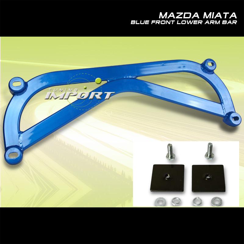 99 00 01 02 03 mazda miata mx5 blue front lower arm bar control replacement kits