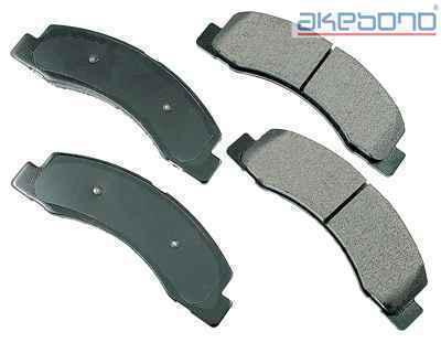 Akebono act824 brake pad or shoe, front-proact ultra premium ceramic pads