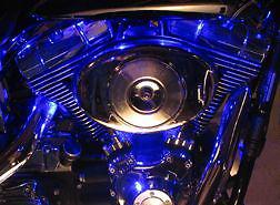 Blue motorcycle 20 led accent light kit