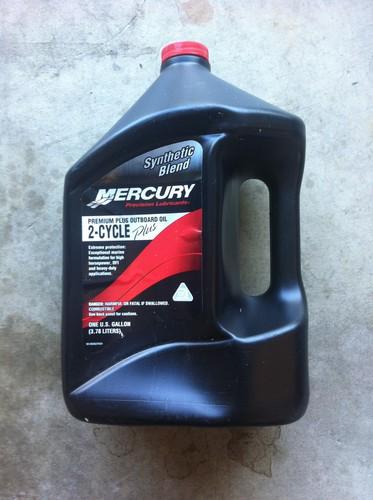 Oem mercury premium plus synthetic blend tcw-3 outboard oil 1 gallon