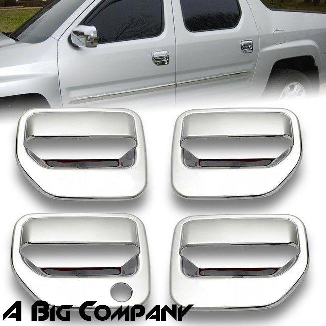 Honda ridgeline 06-11 chrome abs plated 4 door handle covers moulding trim cap