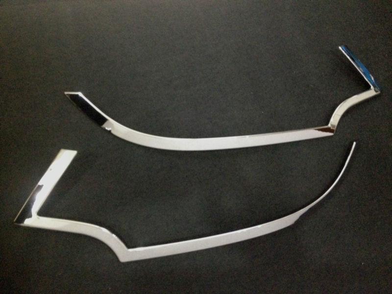 Ford edge chrome headlights headlamps mask frame bracket deco garnish cover trim