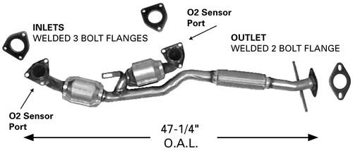 Ap exhaust 642680 exhaust system parts-catalytic converter