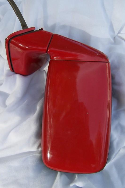 Porsche 944 left door mirror assembly red 1983 '84 '85