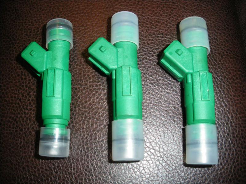 3x 40 lb 42 lb ev1 fuel injectors ford gm flow matched green giant ford 440cc