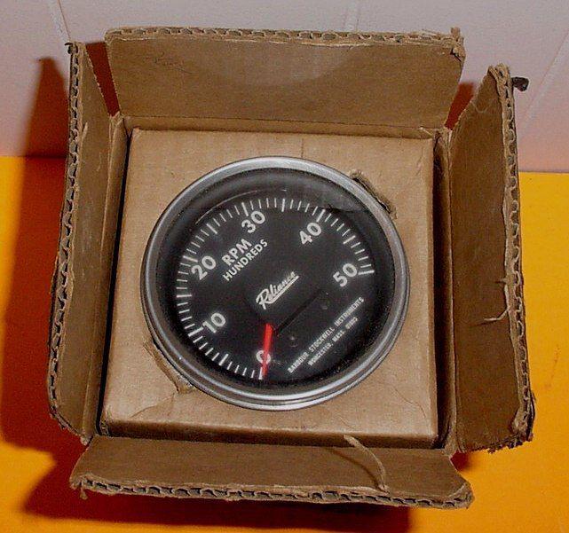 Vintage reliance cable driven tachometer tach 1960's  unused in the box