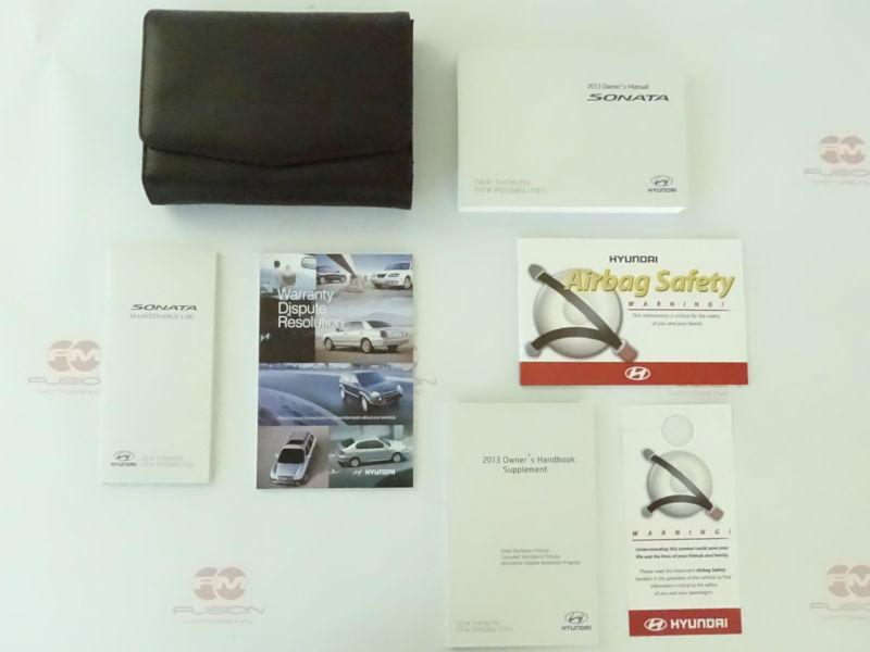 2013 hyundai sonata owners owner manual with case new 