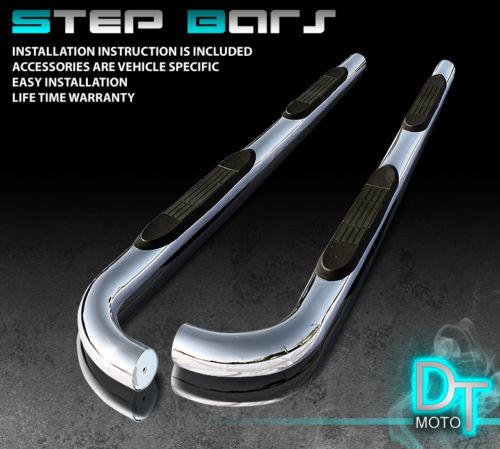 02-09 trail blazer 02-06 envoy 3" t-304 stainless steel side step nerf bar