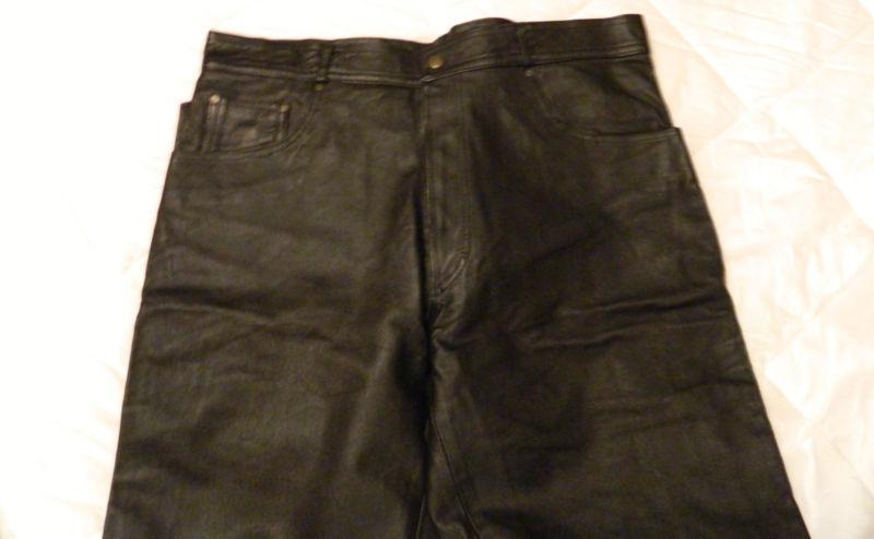 Berto lucci creazione leather biker pants professional leather size 38