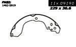 Centric parts 111.09190 rear new brake shoes