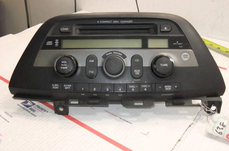 Radio am-fm-stereo cd player honda odyseey 2005 2006 2007 39100-shj-a100 oem