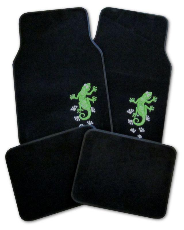 New decorative green gecko car truck auto interior floor mats set #3