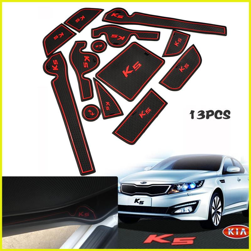 Non-slip interior door mat cup mat 4p/1set for 2010-2012 kia k5