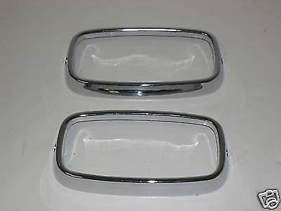 1966-67 gto chrome parking light lamp bezels and gaskets *new* 