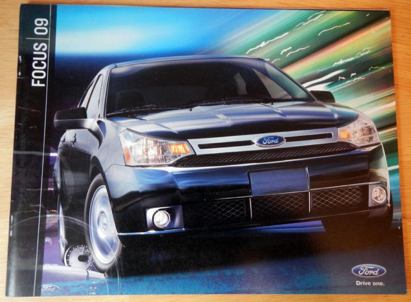 2009 ford focus literature brochure - s se ses sel sedan, se ses coupe