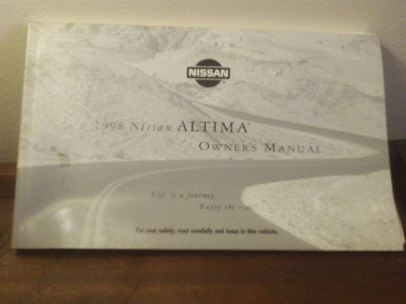 1998 nissan altima owner's manual