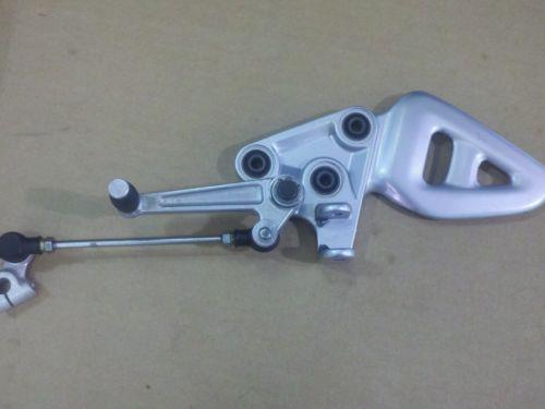 Hayabusa left foot peg bracket and shifter linkage